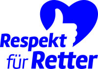 Respekt für Retter Aufkleber