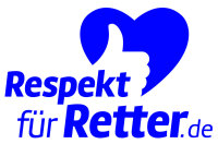 Respekt für Retter.de Aufkleber