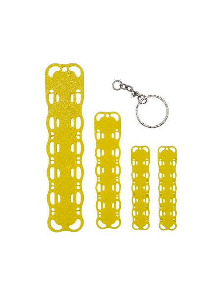 Spineboard Schlüsselanhänger-Set – 5-teilig