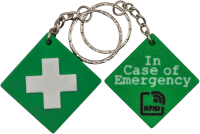RFID-Notfall-Anhänger - Notfall und Kontaktdaten direkt auf den Anhänger gespeichert und sofort auslesbar ohne Server, ohne Internet! // robust & wasserfest // Sicherheit für alle Altersklassen