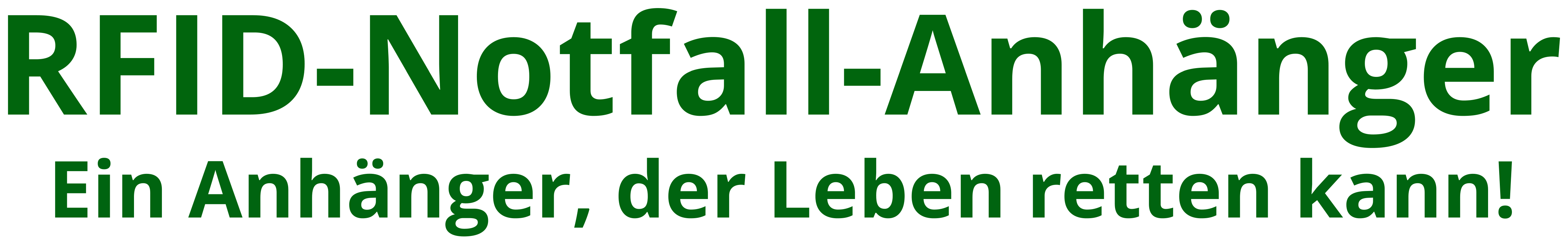 RFID-Notfall-Anhänger – Ein Anhänger, der Leben retten kann